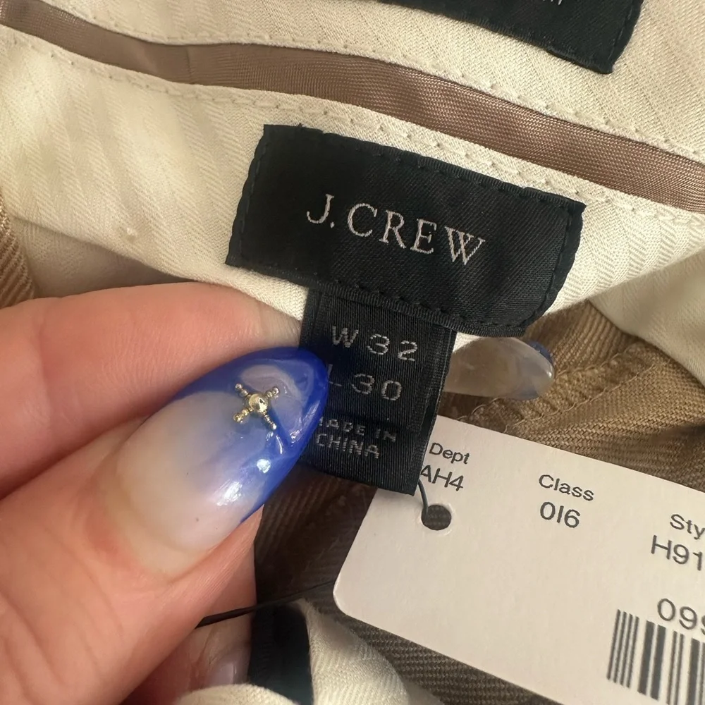 J. Crew Ludlow slim fit linen blend pants